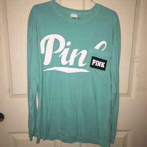 Mint Green “PINK” long sleeve